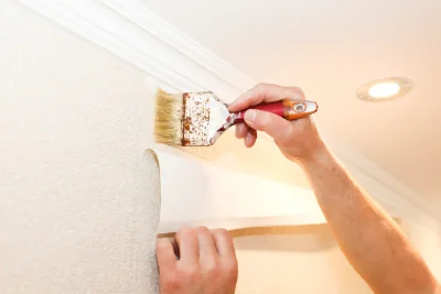 Pose de papier peint à Lizières — revêtements muraux et toiles de verre